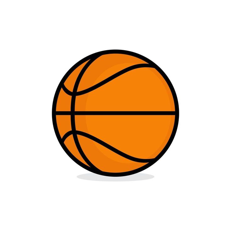 Basketball ball cartoon clip art Royalty Free Vector Image