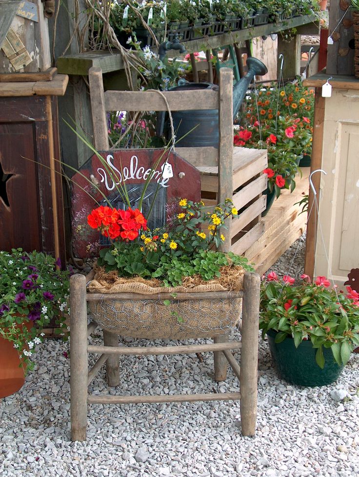 Planter Garden Ideas how to build a garden box this step by step photo tutorial shows exactly how Potted Chair Special From Garden Gate Greenhouse Planter Garden Ideas organized clutter updated junk garden container photos Potted Chair Special From Garden Gate Greenhouse