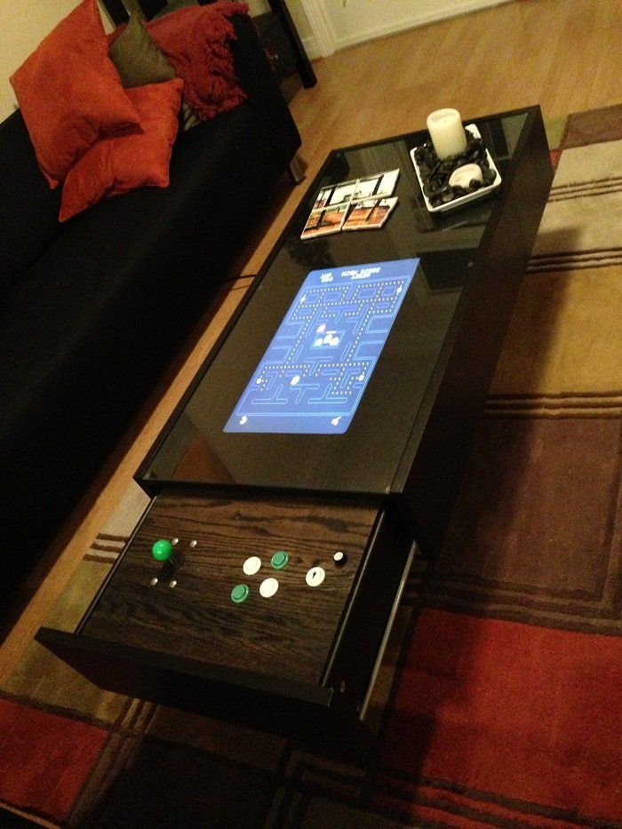 Pin On Retropie Table Ideas Pin On Retropie Table Ideas, Ikea Ramvik Coffee Table Arcade