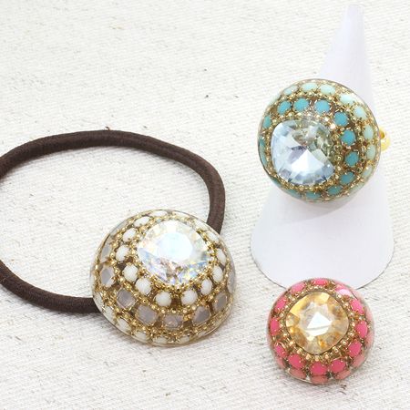 レシピNo.982 樹脂連爪とUVレジンのアクセサリー3種