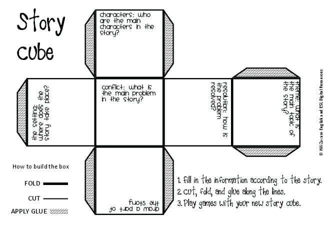story cube how to write a story with the roll of a quot dice story cube template pdf