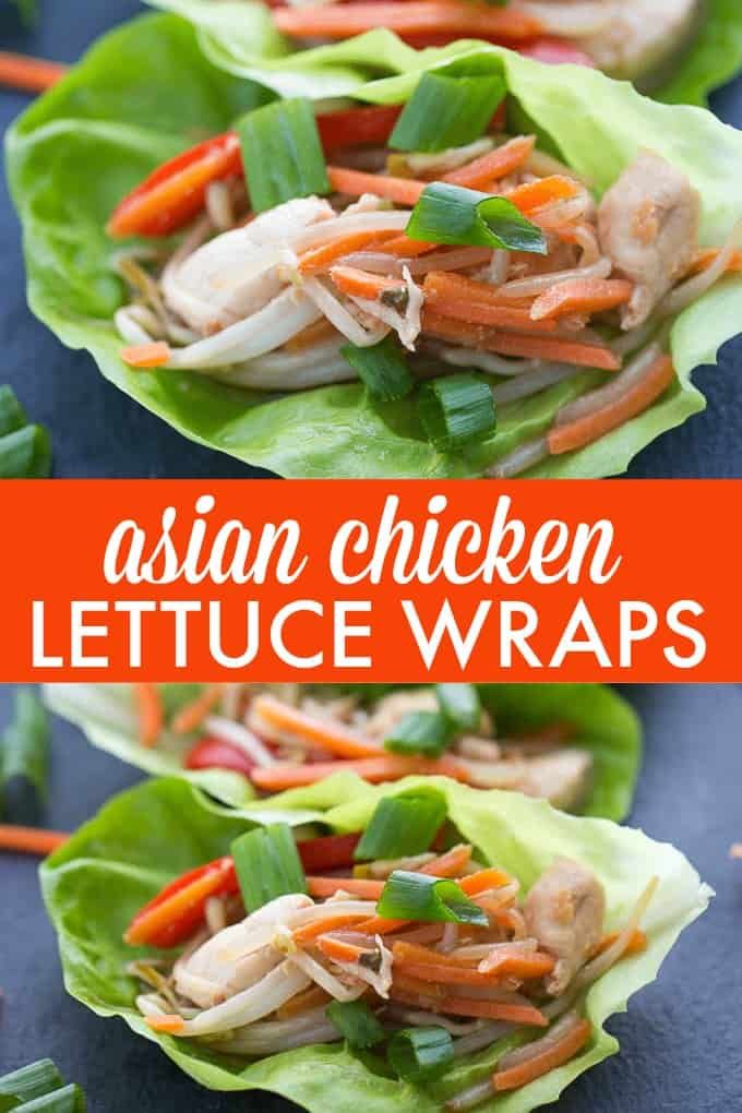 Asian Chicken Lettuce Wraps - Asian chicken recipes healthy #asian #chicken #recipes #healthy Asian Chicken Lettuce Wraps