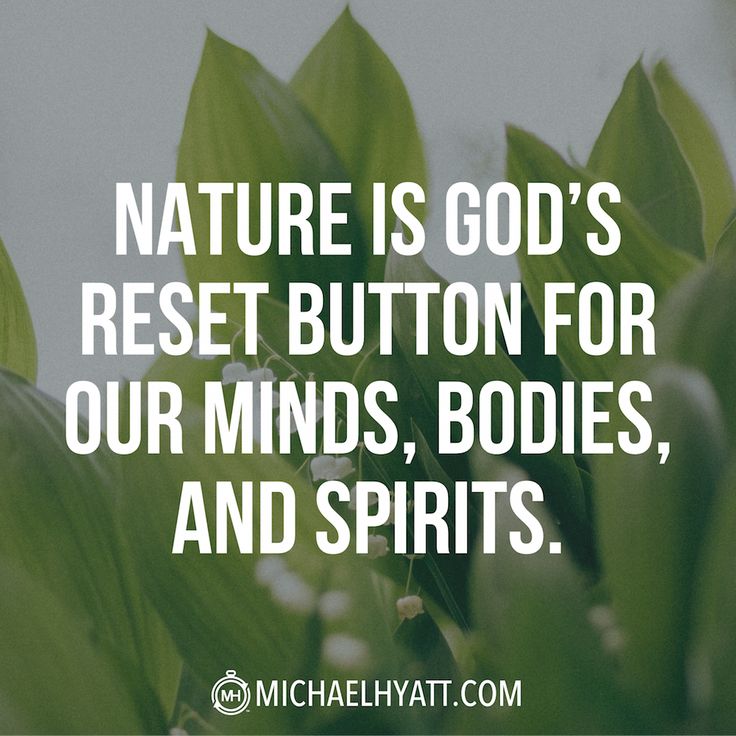 Nature God S Reset Button Nature God S Reset Button