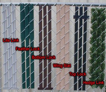 Various Options In Privacy Slats For Chain Link Fence Additions Various Options In Privacy Slats For Chain Link Fence Additions Lite Feather Lock Bottom Wing Slat Top Hedge