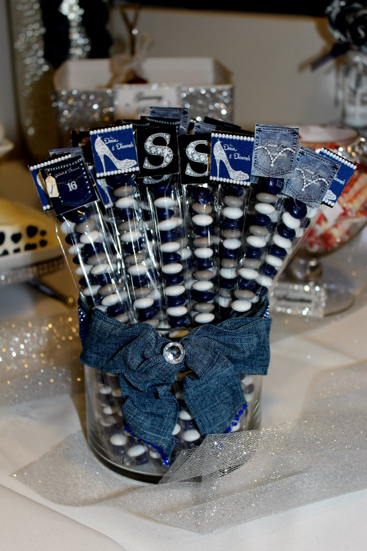 Pin By Katrece Scott On Party Ideas Diamond Party Denim And Diamonds