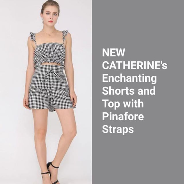 NEW CATHERINE's Enchanting Shorts and Top with Pinafore Straps FREE