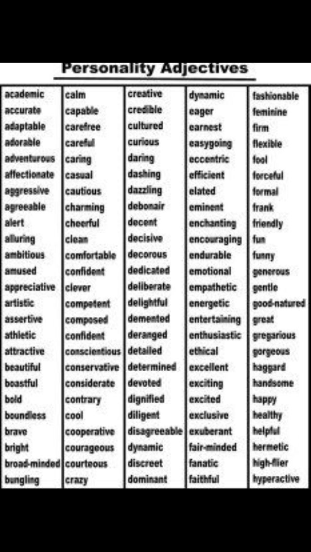 Best 25+ List of positive adjectives ideas on Pinterest - adjectives for resumes Best 25+ List of positive adjectives ideas on Pinterest - adjectives for resumes