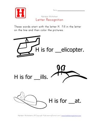 Words that start with the letter H | Kindergarten letters, Alphabet ...