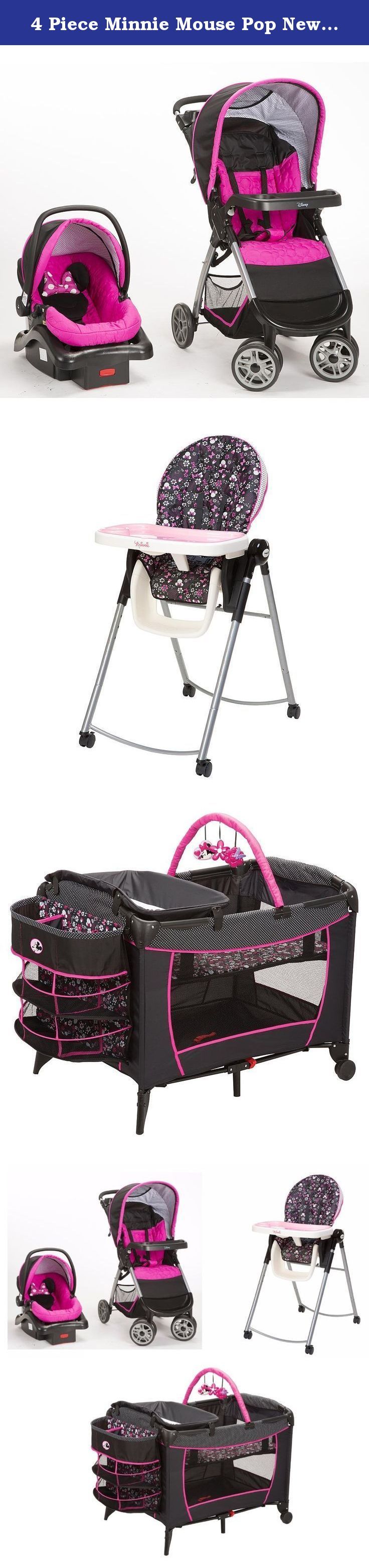 pink minnie mouse car seat and stroller