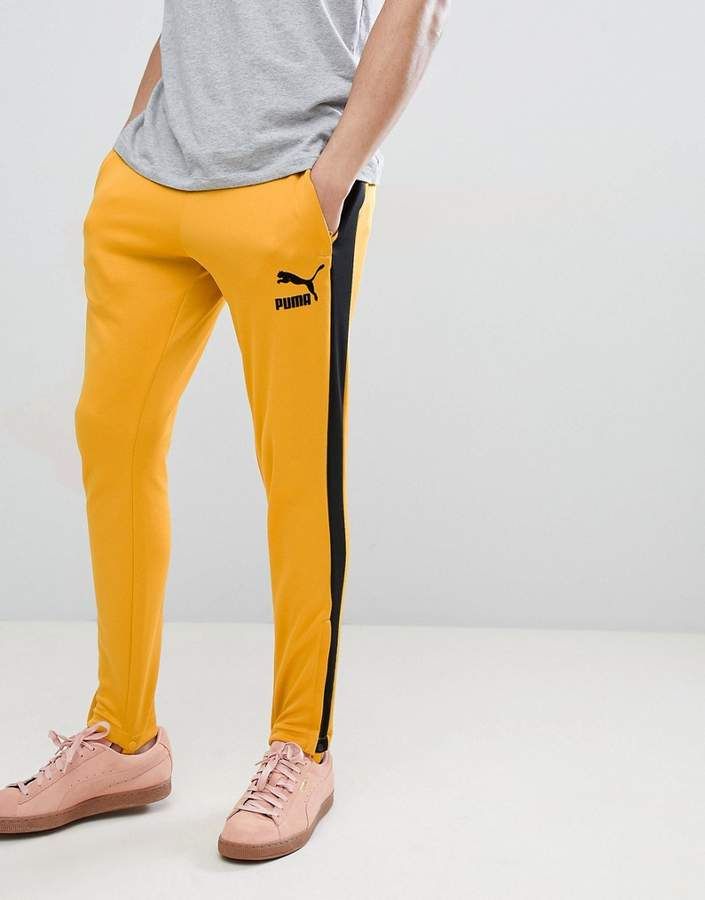 Puma T7 Vintage Joggers In Yellow 57498748 Mlsnclr X Mfm Top Picks Menswear Mensstyle Mensfas Yellow Joggers Yellow Joggers Outfit Mens Clothing Styles