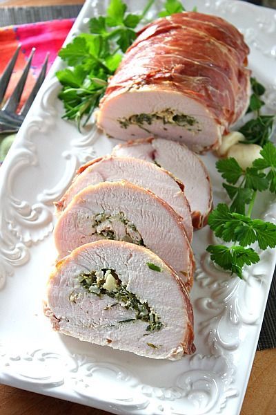 25 best turkey images on pinterest cooking recipes clean eating herb stuffed turkey breast wrapped in prociutto