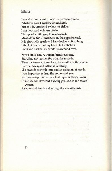 Mirror sylvia plath essay