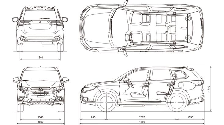 Awesome Mitsubishi Outlander Phev Interior Dimensions And Description