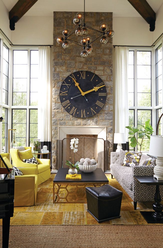 Best 25+ Oversized Clocks Ideas On Pinterest Designer Wall ideas to decorate a fireplace with an oversized clock in a living room with a vaulted ceiling: - Best 25+ Oversized Clocks Ideas On Pinterest Designer Wall
