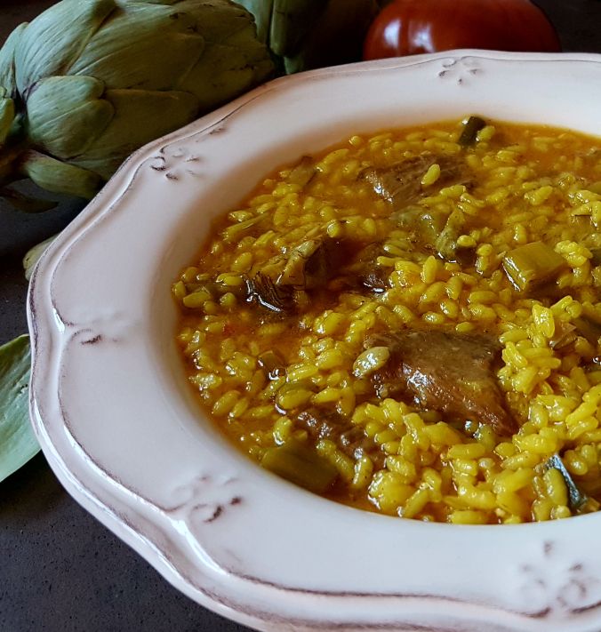 Arroz De Presa Ibérica Y Alcachofas Recetas De Comida Recetas Con Arroz Cocina Española Recetas<script async src=