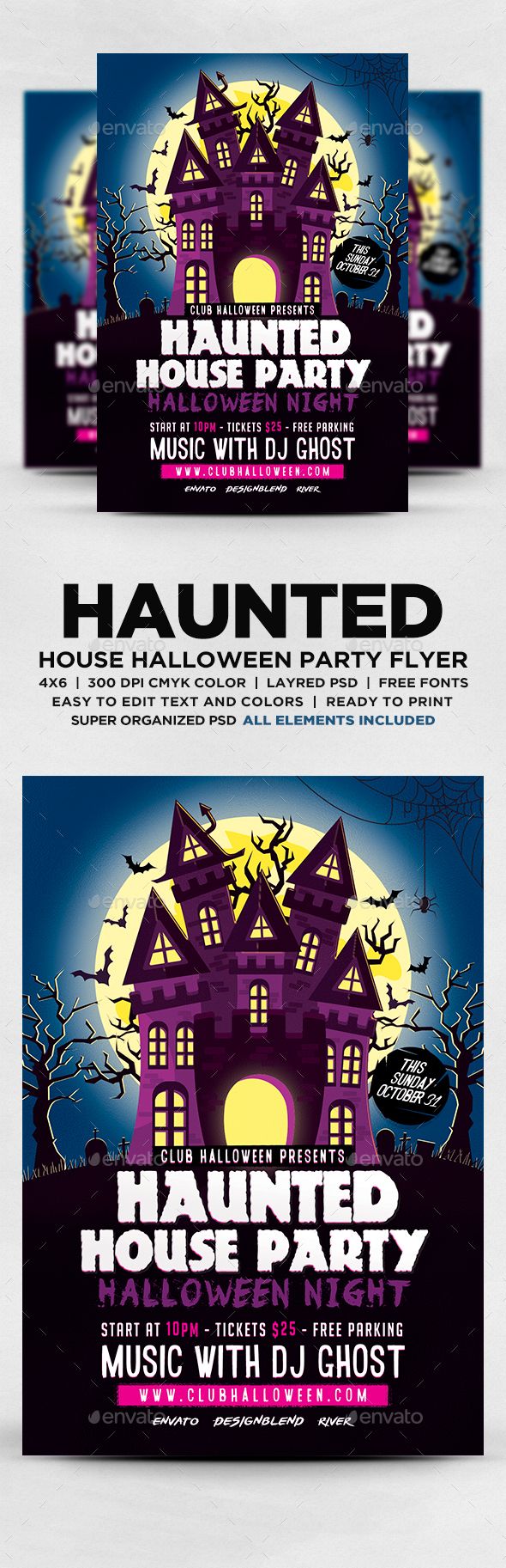 house party flyer template