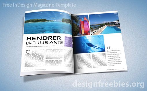 free magazine layout template