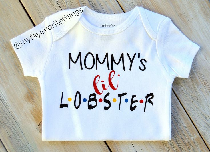 Mommy's Little Lobster Friends TV Show Theme Pregnancy Reveal Baby Bodysuit Mommy's Little Lobster Friends TV Show Theme Pregnancy Reveal Baby Bodysuit