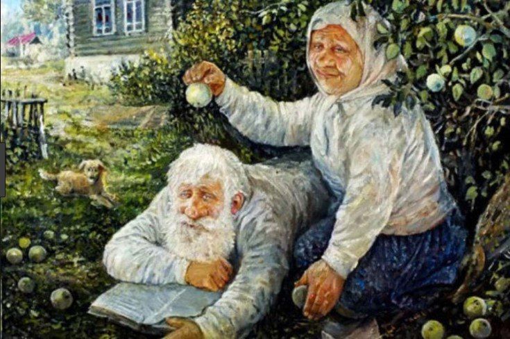 Смешная картинка бабки или деда