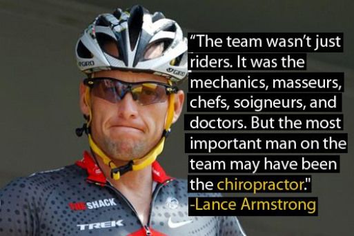Lance Armstrong On Chiropractic Care Advanced Healthcare 411 E