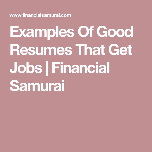 Samurai resume help