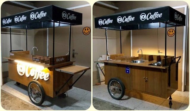 Gerobak Kopi Klasik,Gerobak sepeda kopi,Gerobak Kopi Unik | Gerobak