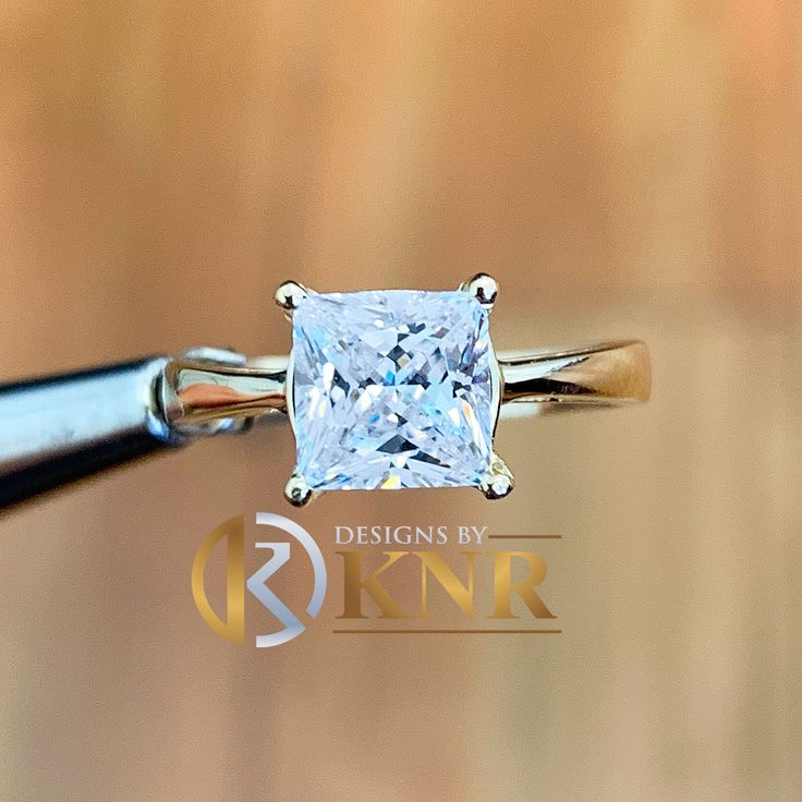 2.00ct Princess Cut Forever Solitaire Anniversary Engagement Ring 14k White Gold 2.00ct Princess Cut Forever Solitaire Anniversary Engagement Ring 14k White Gold