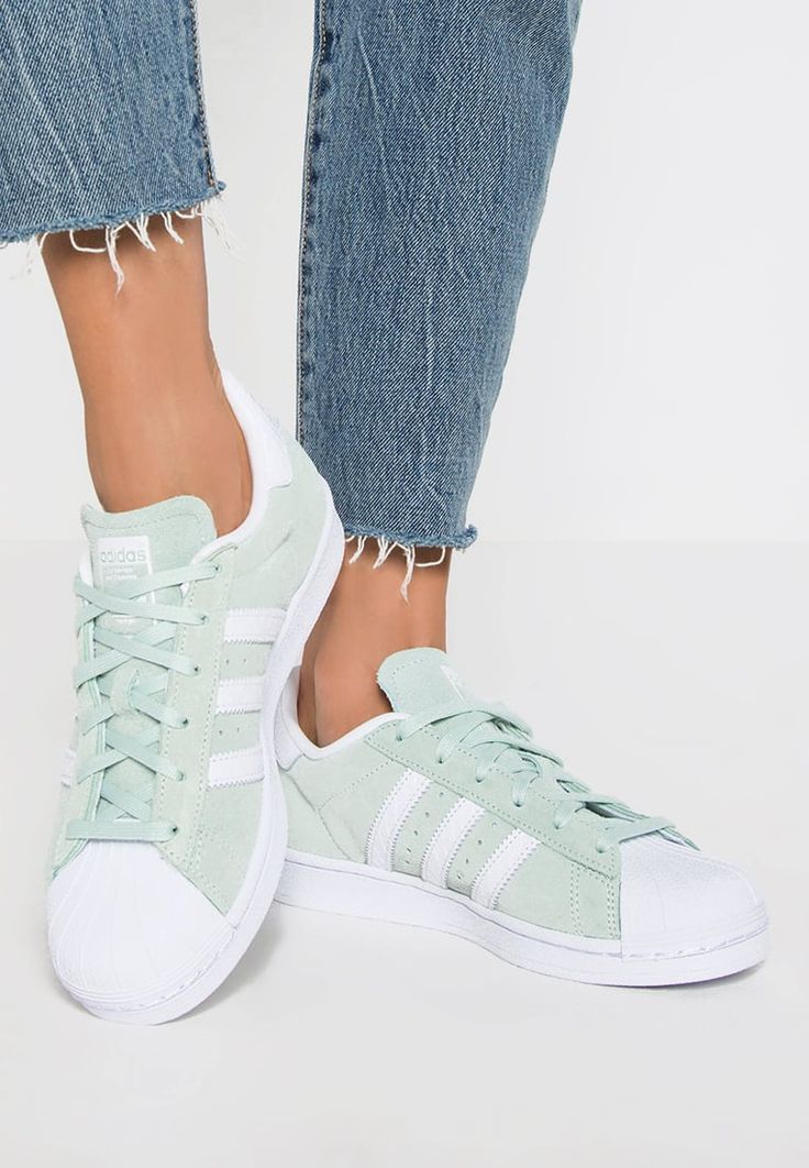 adidas originals superstar - trainers - ice mint/white