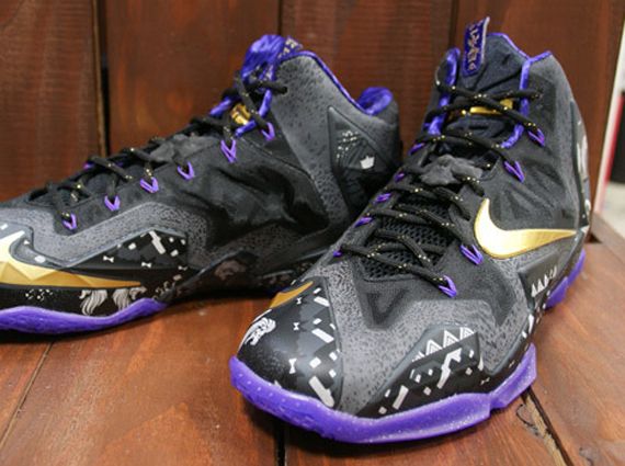 75 best кι¢кѕ➫ images on Pinterest | Nike lebron, Lebron 11 and ... Nike LeBron 11 BHM Anthracite Metallic Gold Purple Venom
