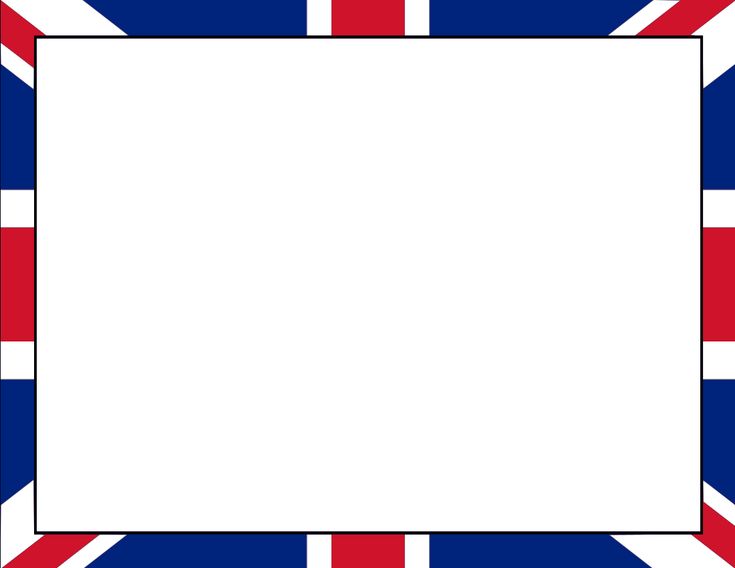 British Flag border Poster, Lijst, Voor aan de muur British Flag border Poster, Lijst, Voor aan de muur