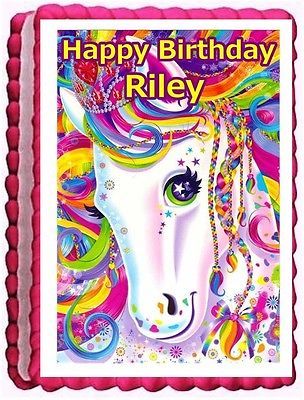 Lisa Frank Rainbow Horse Cake Topper Lisa Frank Rainbow Horse Cake Topper