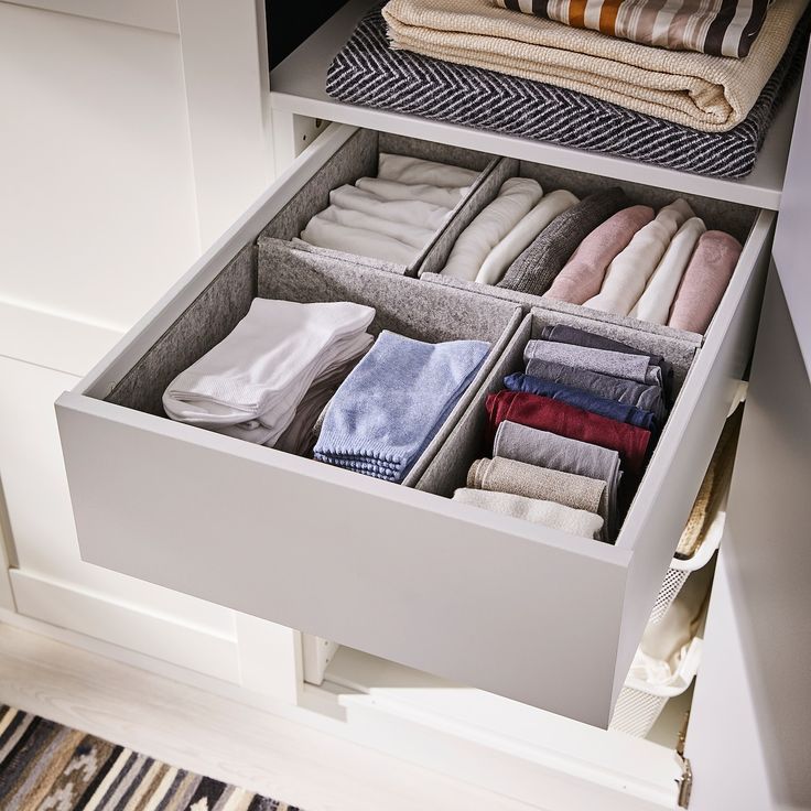 Komplement Box Grau 25x27x12 Cm Ikea Österreich Wardrobe Storage Boxes Wardrobe Storage, Ikea Wardrobe Storage Baskets
