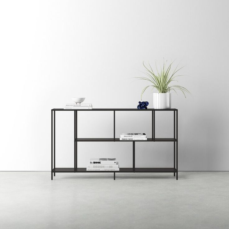 Koenig 52 Console Table Koenig 52 Console Table, All Modern Black Console Table