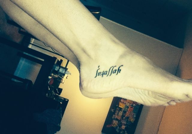 My first tattoo. I studied abroad in Turkey and this phrase stuck with