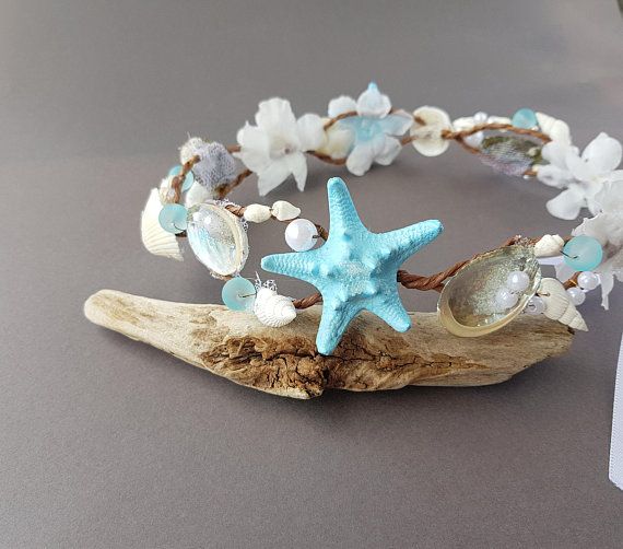 Seashell crown,Seashell tiara,Beach Bride,Beach Wedding crown,Starfish Crown,Starfish tiara,Mermaid crown,starfish,Destination Wedding tiara