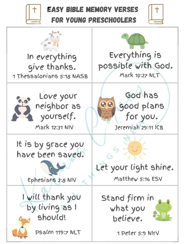 Bible Memory Verses For Young Preschoolers Kids Scripture Cards bible-memory-verses-for-young-preschoolers-kids-scripture-cards