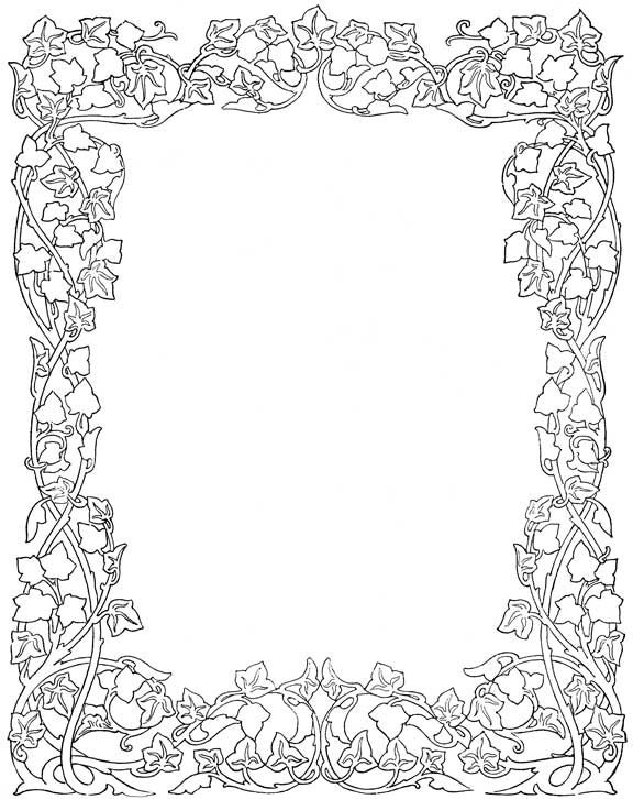 floral frames printables and