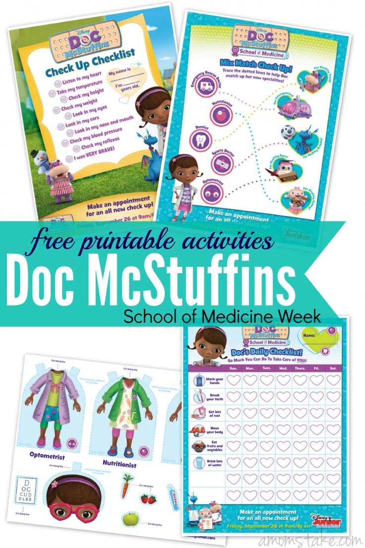 This is an image of Crazy Doc Mcstuffins Cutouts This is a graphic of Crazy Doc Mcstuffins Cutouts