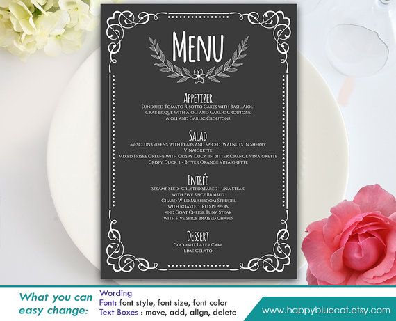 free fonts used in template amatic cinzel print your own chalkboard menu template