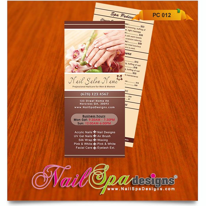 50 best Nail Spa Pricelist Design images on Pinterest List - price list templates 50 best Nail Spa Pricelist Design images on Pinterest List - price list templates