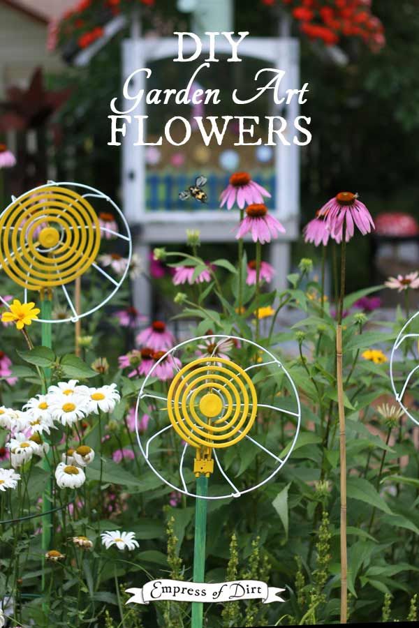 Diy Thrift Shop Garden Art Flowers Garden Art