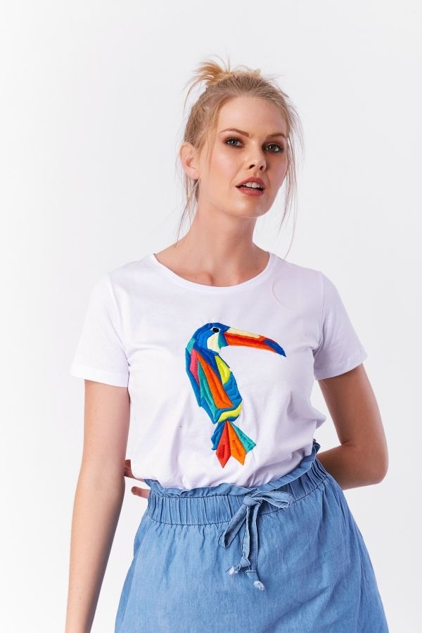 Papagan Nakisli T Shirt Tshirt Moda Giyim Tisort Ekatekstil Moda Stil Giyim