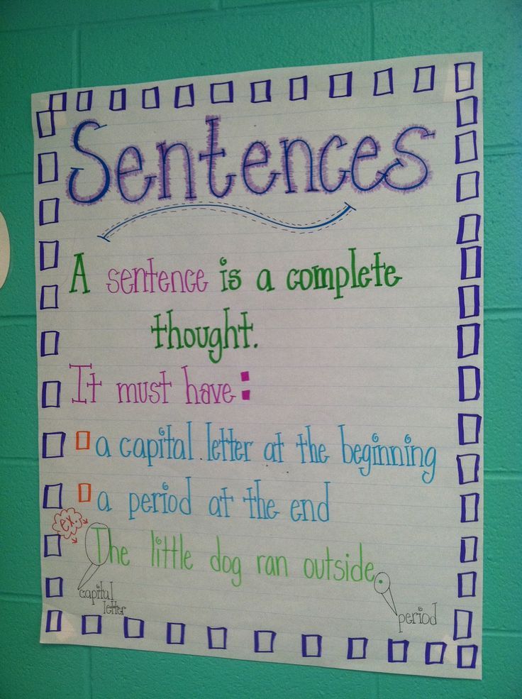 Best 25 Sentence Anchor Chart Ideas On Pinterest Grammar Anchor