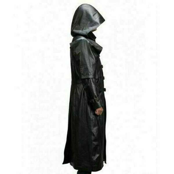 Mens Black Leather Trench Coat Jacket Winter Long With Hood M 5xl Wish Jackets Mens Black Leather Trench Coat Jacket, Hooded Leather Trench Coat Jacket