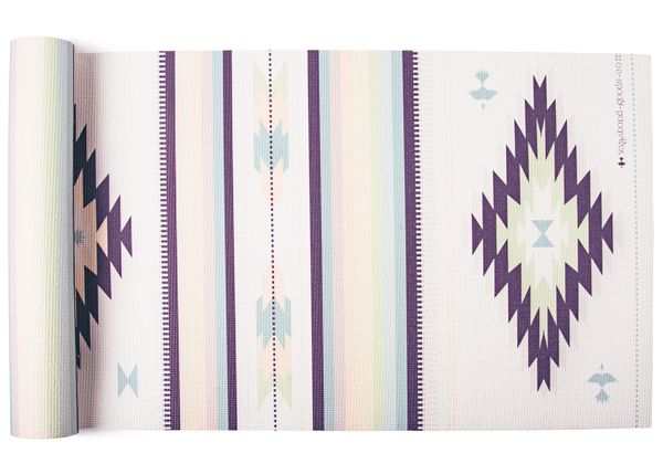 Elephant Gaiam Premium Print Reversible Lightweight Thick Cushion Yoga Mat 5mm