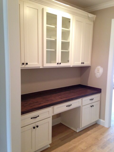 Custom Shaker Butlers Pantry With Custom Made Poplar Wood Top Custom Cabinetsbutler Pantrykitchen Custom Shaker Butlers Pantry With Custom Made Poplar Wood Top Custom Cabinetsbutler Pantrykitchen
