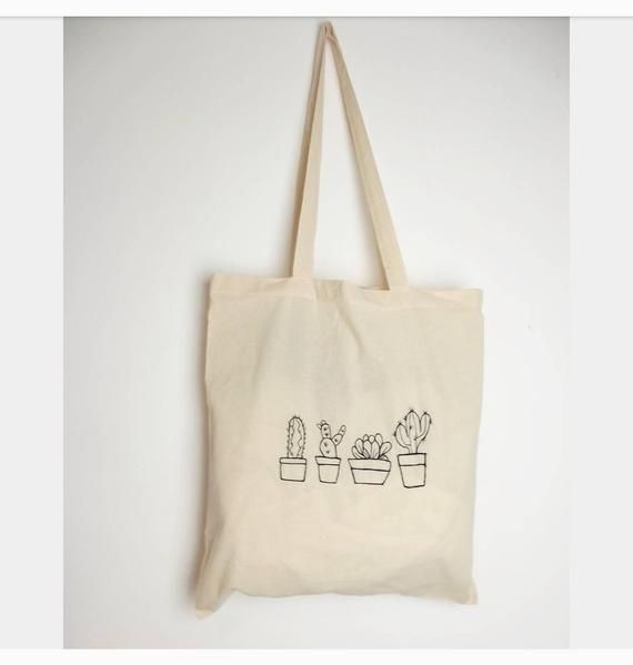 reusable bags carry bag school bag bags Succulent Tote Bag 100/% cotton bags cactus grocery bag shopping bag hand bag totes