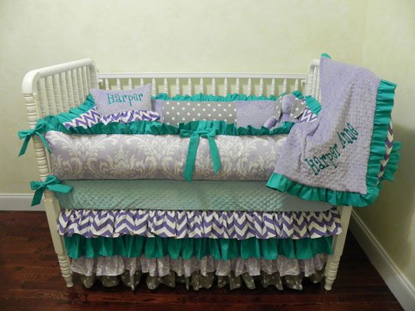 Baby Bedding Crib Set Opal New Just Designs Custom Baby Bedding Crib Set Opal New Just Designs Custom Nursery Sets