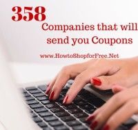 Companies that send coupons for feedback