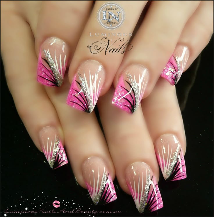 Best 25+ Pink Black Nails Ideas On Pinterest Hot Pink Nails Best 25+ Pink black nails ideas on Pinterest | Hot pink nails, Striped toe nails and Fingernail designs - Best 25+ Pink Black Nails Ideas On Pinterest Hot Pink Nails